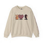Peace Love Unisex Crewneck Sweatshirt, Sports Apparel, Team Spirit Wear, Cozy Gift for Fans, Casual Game Day Outfit