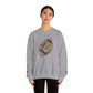 Leopard Print Football Sweatshirt, Cozy Crewneck, Unisex Apparel, Perfect for Game Day, Sports Gift, Fall Fashion