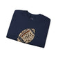 Leopard Football without Designs on Sleeves Unisex Crewneck Sweatshirt | Cozy Sports Apparel, Fall Fashion, Game Day Outfit, Gift for Sports Fans, Sweatshirt for