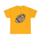 Leopard Print Football Tee, Unisex Cotton Shirt, Sportswear, Game Day Outfit, Unique Gift for Sports Lovers, Casual Wear