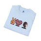 Unisex T-Shirt Peace Love Pocola Indians