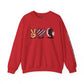 Peace Love Unisex Crewneck Sweatshirt, Sports Apparel, Team Spirit Wear, Cozy Gift for Fans, Casual Game Day Outfit