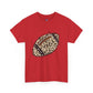 Leopard Print Football Tee, Unisex Cotton Shirt, Sportswear, Game Day Outfit, Unique Gift for Sports Lovers, Casual Wear